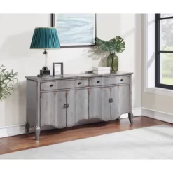 Jaime Rustic 4 Door 2 Drawer Storage Credenza/Sideboard Burnished Gray - Treasure Trove 10 Jaime Rustic 4 Door 2 Drawer Storage Credenza/Sideboard Burnished Gray - Treasure Trove -Baxton Studio Store GUEST c5c78753 ae5d 4c26 ba54 740afbe4db23