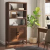 70.5" Warwick Storage Bookcase Brown - Threshold™ -Baxton Studio Store GUEST c71f805a 00af 4dae 8e76 a25403ccde6a