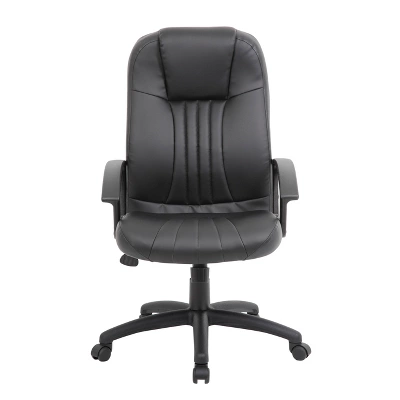 High Back Leather Plus Chair Black - Boss Office Products 7 High Back Leather Plus Chair Black - Boss Office Products - Image 5