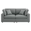 Commix Down Filled Overstuffed Vegan Leather Loveseat - Modway -Baxton Studio Store GUEST c766629e f44d 4d16 b69e 8dea45e1f788