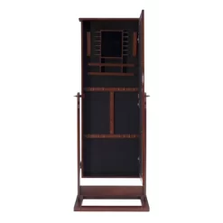 Chiara Cheval Mirror/Jewelry Wardrobe Walnut - Powell Company -Baxton Studio Store GUEST c76b296c bbaf 46ee ad27 d289daf1e242