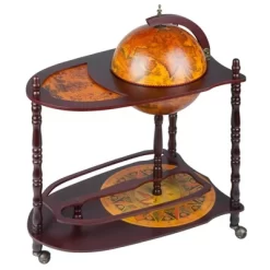 Design Toscano Old World Extended Shelf Italian Replica Globe Bar Cart -Baxton Studio Store GUEST c79813ea 125b 4dae bf52 3c853b123bc5