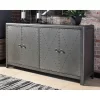 Rock Ridge Large Accent Cabinet Gunmetal Finish - Signature Design By Ashley