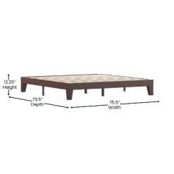 Amalia Solid Wooden Platform Bed With Wooden Support Slats - Taylor & Logan -Baxton Studio Store GUEST c8208321 7a6f 4b3a ae07 e61ab607eb7a
