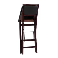 30" Keira Padded Back Folding Bar Stool Espresso Brown - Linon -Baxton Studio Store GUEST c8c91c5c 4317 4823 98c9 2f9cbea2e631