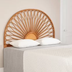 Queen Balka Rattan Wall Mounted Pattern Headboard - South Shore