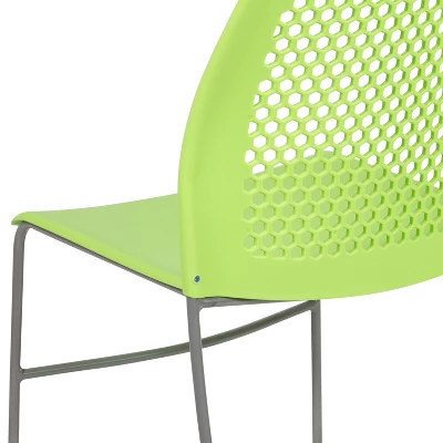 Flash Furniture HERCULES Series 661 Lb. Capacity Stack Chair With Air-Vent Back And Powder Coated Sled Base 9 Flash Furniture HERCULES Series 661 Lb. Capacity Stack Chair With Air-Vent Back And Powder Coated Sled Base - Image 7