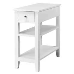 Costway 3 Tier Nightstand Bedside Table Sofa Side End Table W/Double Shelves Drawer -Baxton Studio Store GUEST cd4d2433 0832 4a1e 8d0a 6ea4862d7f2c