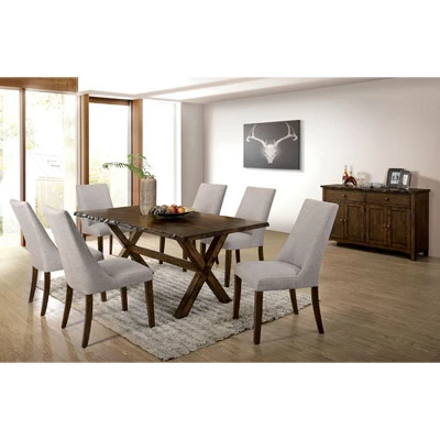 Kelley Rectangular Wood Dining Table Walnut - HOMES: Inside + Out 5 Kelley Rectangular Wood Dining Table Walnut - HOMES: Inside + Out - Image 3