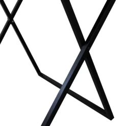 22" Folding Wooden Home Office Computer Desk With Metal Base Natural/Black - Teamson Home -Baxton Studio Store GUEST ce379221 08c4 425d 992a 462660de5a53