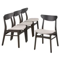 5pc Parlin Dining Set Walnut - Buylateral -Baxton Studio Store GUEST cf726a1c e675 4ca9 9acf 0057616372c2