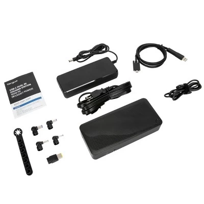 Targus USB-C Universal DV4K Docking Station With 100W Power Delivery With Legacy Host Power Kit 3 Targus USB-C Universal DV4K Docking Station With 100W Power Delivery With Legacy Host Power Kit