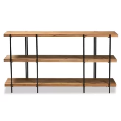 Tarah Wood Console Table Brown/Black - Baxton Studio -Baxton Studio Store GUEST cfe3aab9 7f56 4a9f 83fa 1fc554ba54c9
