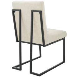 Set Of 2 Privy Stainless Steel Upholstered Fabric Dining Chairs - Modway -Baxton Studio Store GUEST d05a76fb bfd1 422d 89e1 8f4b06f75235