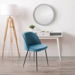 Ayla Velvet Upholstered Side Chair - CorLiving