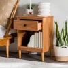 Stiva Classic Mid-Century Modern 1 Drawer Nightstand - Saracina Home 2 Stiva Classic Mid-Century Modern 1 Drawer Nightstand - Saracina Home -Baxton Studio Store GUEST d0ac9521 2736 469e a184 e2d227c8cc21