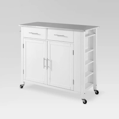 Full Savannah Stainless Steel Top Kitchen Island Cart - Crosley 21 Full Savannah Stainless Steel Top Kitchen Island Cart - Crosley - Image 19