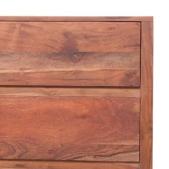 Wooden Dresser Or Display Unit With Metal Base Brown And Black - The Urban Port -Baxton Studio Store GUEST d1d66e72 5c94 4067 90cb b9267601cf91