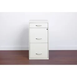 Space Solutions 3 Drawer Letter Width Vertical File Cabinet With Pencil Drawer Pearl White -Baxton Studio Store GUEST d20f12ac d7cf 487e af03 b81eff8bf66d