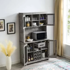 Tall Cabinet With Mesh Doors - Jill Zarin -Baxton Studio Store GUEST d3284b3b 142d 483e 93d3 52231356304f