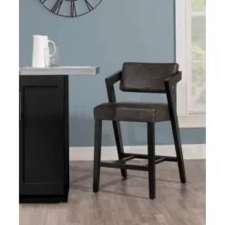 Snyder Counter Height Barstool Black/Gray - Hillsdale Furniture -Baxton Studio Store GUEST d35942ab 7c4a 46ac 8900 45aefb19ec8c