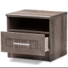 Gallia Modern And Contemporary Oak Finished 1 Drawer Nightstand Brown - Baxton Studio -Baxton Studio Store GUEST d42dc811 9a1d 4187 a683 9f0a5eb82514