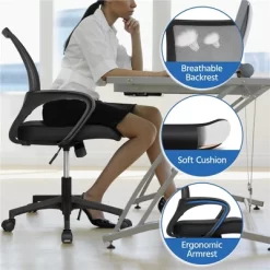 Yaheetech Adjustable Ergonomic Computer Chair Office Chair -Baxton Studio Store GUEST d43aa7ea 23ff 48ab bee7 99a1eef70d2a