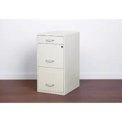 Space Solutions 3 Drawer Letter Width Vertical File Cabinet With Pencil Drawer Pearl White -Baxton Studio Store GUEST d64efb5d 7c79 42c0 a6d6 b74e02e136a7