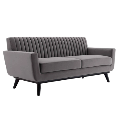 Engage Channel Tufted Performance Velvet Loveseat - Modway 5 Engage Channel Tufted Performance Velvet Loveseat - Modway - Image 3
