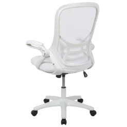 Emma And Oliver High Back White Mesh Ergonomic Office Chair With White Frame And Flip-up Arms 22 Emma And Oliver High Back White Mesh Ergonomic Office Chair With White Frame And Flip-up Arms -Baxton Studio Store GUEST d8d6a538 8b67 48f5 89f0 a2f8d9638aba
