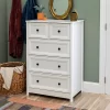 Farmhouse 5 Drawer Grooved Tall Storage Dresser White - Saracina Home -Baxton Studio Store GUEST d8de4bea d8c6 4b73 bad1 e0e6b143b471
