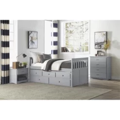 Orion 1-Drawer And 1-Shelf Transitional Wood Nightstand In Gray - Lexicon -Baxton Studio Store GUEST d95c3018 ae72 44b1 b5e5 93589c5fe35b