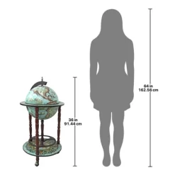 Design Toscano Sixteenth Century Cielo Blue Replica Globe Bar Cabinet -Baxton Studio Store GUEST da146625 5e9f 4293 a1c8 86ffd25326a3