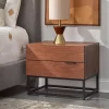 Noble 2 Drawers Nightstand Walnut - Buylateral -Baxton Studio Store GUEST da33f159 47eb 43f6 9d05 317493c90a03