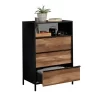 Boulevard Cafe 3 Drawer Chest Black - Sauder -Baxton Studio Store GUEST da3bb5dc ca75 4cdc aa8b d41142d9702a