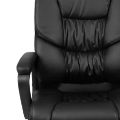Flash Furniture Flash Fundamentals Big & Tall 400 Lb. Rated LeatherSoft Swivel Office Chair With Padded Arms -Baxton Studio Store GUEST da564142 0700 4641 a363 b073c8112a18