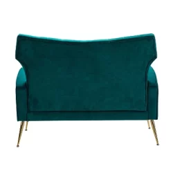 Brion 48" Contemporary Wingback Design Loveseat | KARAT HOME -Baxton Studio Store GUEST db3d1590 b124 4824 8a79 fc89224285a7
