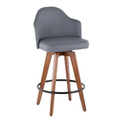 26" Ahoy Mid-Century Modern Counter Height Barstool - LumiSource -Baxton Studio Store GUEST db4cc9ae 6a2c 4013 8329 bcf3c6dd6983