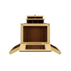 Beatrice Antique Parchment Hand Painted Jewelry Armoire - Powell Company -Baxton Studio Store GUEST db650748 e51f 4e23 82f0 144fb9ee2b2f