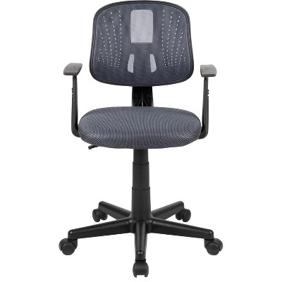 Flash Furniture Flash Fundamentals Mid-Back Mesh Swivel Task Office Chair With Pivot Back And Arms 11 Flash Furniture Flash Fundamentals Mid-Back Mesh Swivel Task Office Chair With Pivot Back And Arms - Image 10