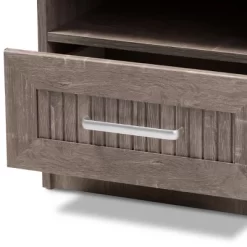 Gallia Modern And Contemporary Oak Finished 1 Drawer Nightstand Brown - Baxton Studio -Baxton Studio Store GUEST dce9e8d1 d207 462b bc04 522b91b4610d