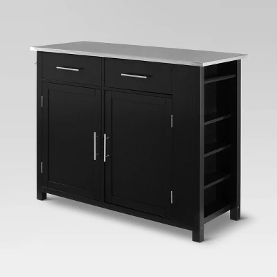 Full Savannah Stainless Steel Top Kitchen Island Cart - Crosley 13 Full Savannah Stainless Steel Top Kitchen Island Cart - Crosley - Image 11