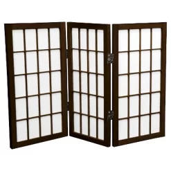 2 Ft. Tall 3 Panels Desktop Window Pane Shoji Screen - Oriental Furniture 14 2 Ft. Tall 3 Panels Desktop Window Pane Shoji Screen - Oriental Furniture -Baxton Studio Store GUEST e13c067e 15c5 45a0 a645 8ec4af55d724