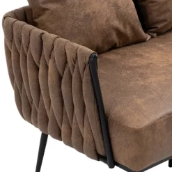 Modern Accent Metal Frame Tufted Sofa With Arms - ModernLuxe -Baxton Studio Store GUEST e1b4cb6d a1cb 4a53 83dc 607477dec437