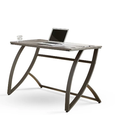 Hatfield Metal Writing Desk Dark Heather - Steve Silver 3 Hatfield Metal Writing Desk Dark Heather - Steve Silver