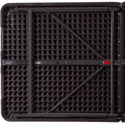 Emma And Oliver 4-Foot Height Adjustable Bi-Fold Dark Gray Plastic Folding Table With Handle -Baxton Studio Store GUEST e32d4be6 f00d 42ac a05f a1fdc73a5671