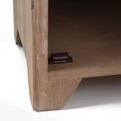 LuxenHome Wood Farmhouse 1-Drawer 1-Door Side Table With Storage. -Baxton Studio Store GUEST e360de39 f48f 44ff 8fbb da746a2def03