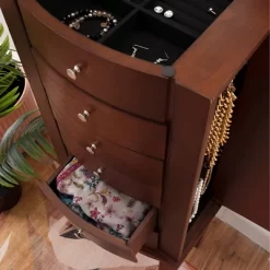 Francesca Jewelry Armoire Merlot Brown - Powell Company -Baxton Studio Store GUEST e4330204 dbf1 448e 8fe9 b29cda1df4c6