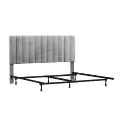 King Crestone Upholstered Headboard With Frame Gray - Hillsdale Furniture 18 King Crestone Upholstered Headboard With Frame Gray - Hillsdale Furniture -Baxton Studio Store GUEST e47eee11 b498 480d a290 c26d844c5b2c