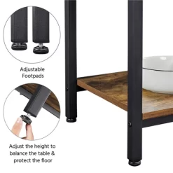 Yaheetech 67.5" H Baker’s Rack With Power Outlet For Kitchen Storage, Rustic Brown -Baxton Studio Store GUEST e508f801 94eb 4bda adf8 b60111602ae9